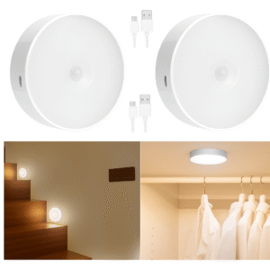 Rechargeable Motion Sensor LED Night Light (2-Pack)
