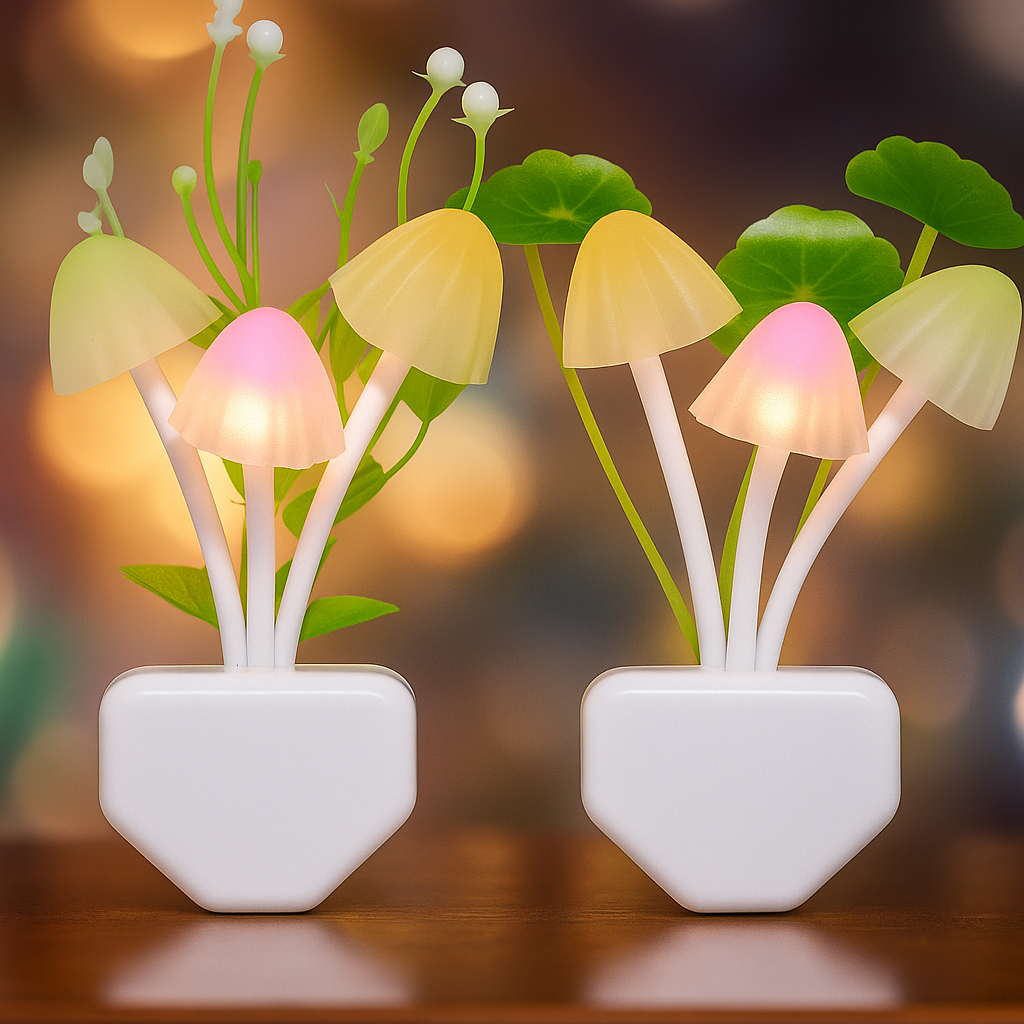 Mushroom Night Light (Pack Of 2)