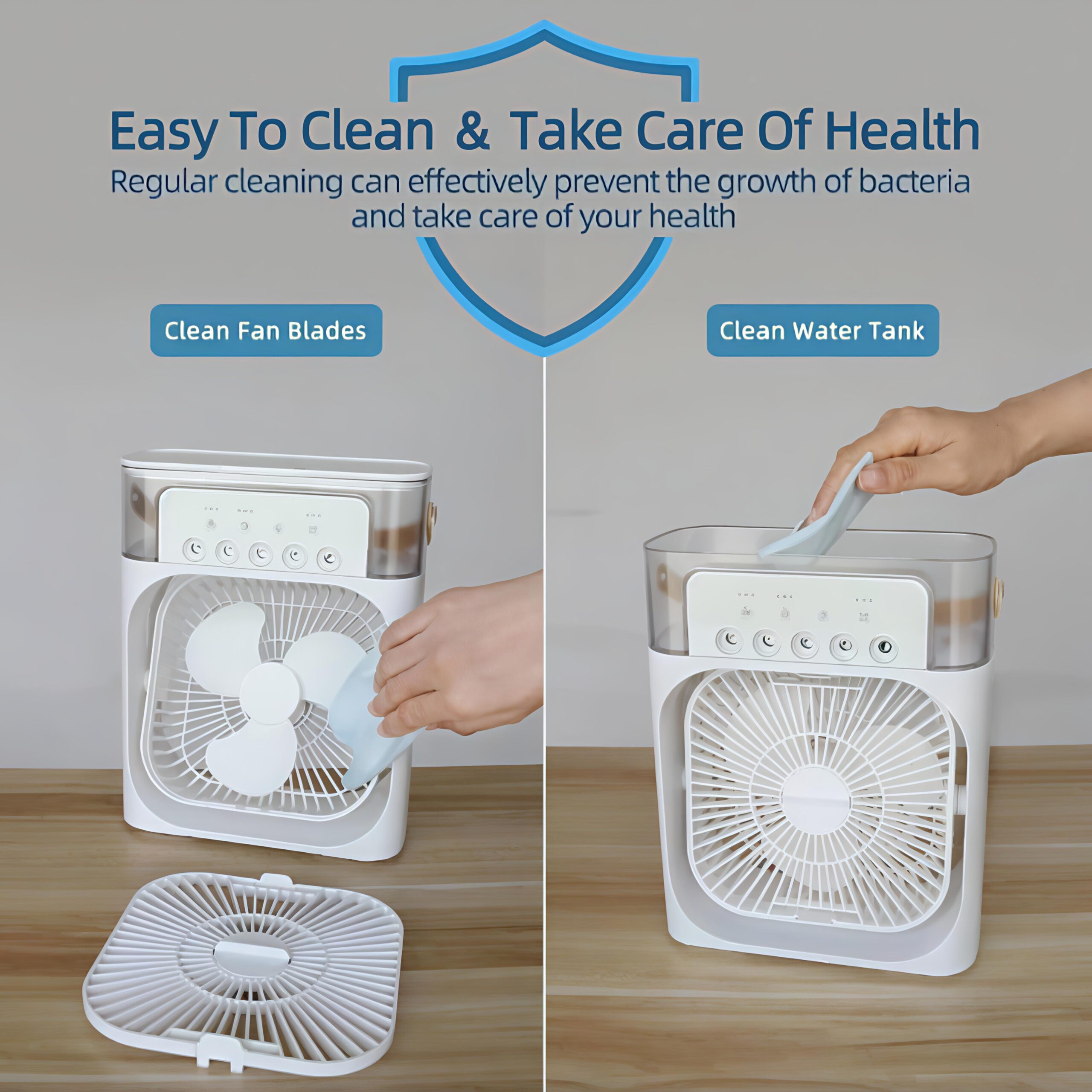 ROHS Mini A/C Cooling Fan All in one Cooler (White) - Image 2